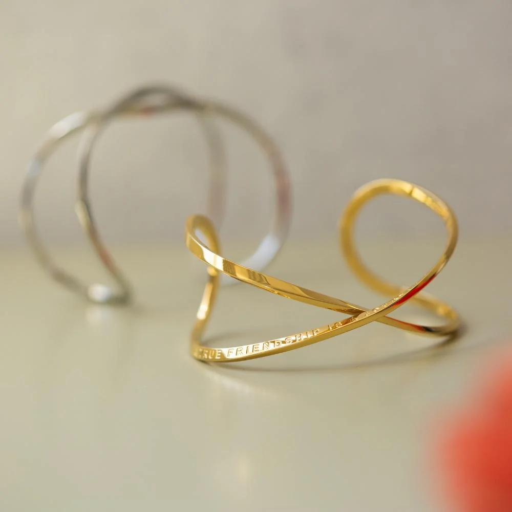 A True Friendship Is A Journey Without An End - Infinity Cuff - Image 4