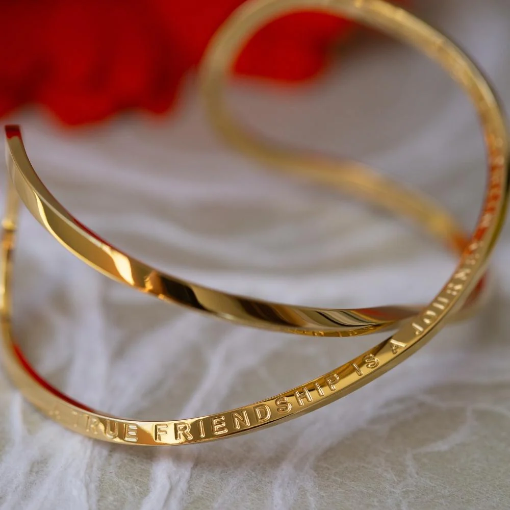 A True Friendship Is A Journey Without An End - Infinity Cuff - Image 7