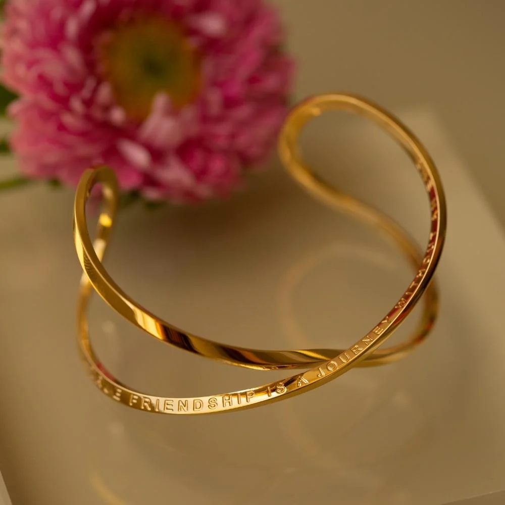 A True Friendship Is A Journey Without An End - Infinity Cuff - Image 9