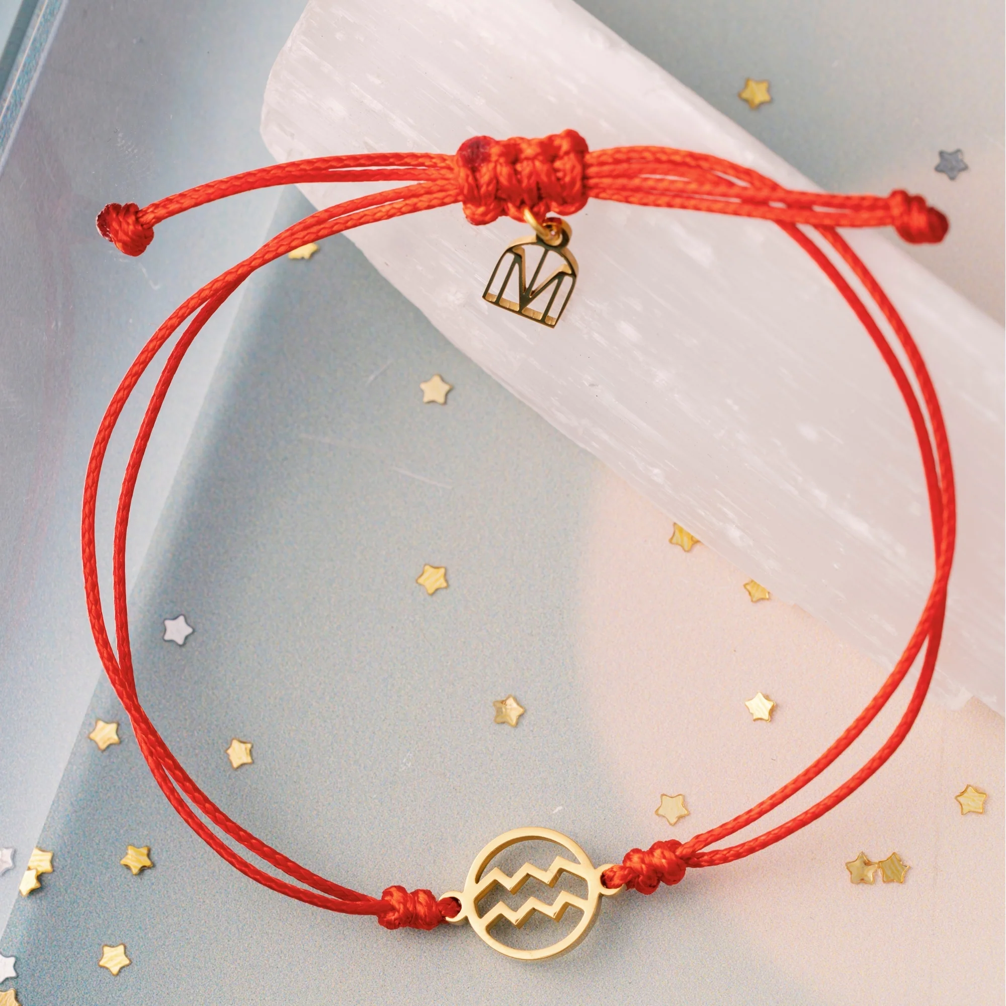 Aquarius Zodiac Thread Bracelet - Image 5
