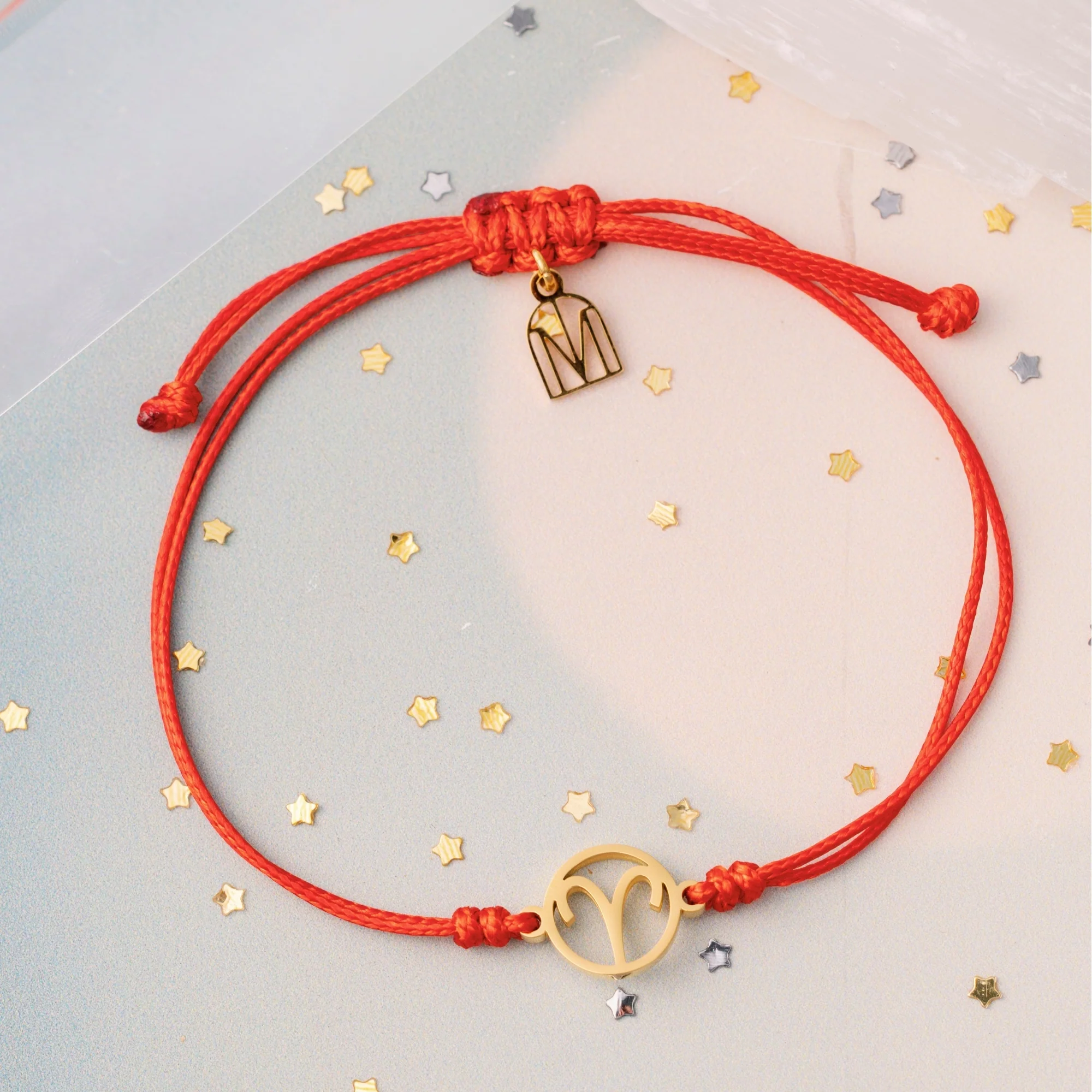 Aries Zodiac Thread Bracelet - Image 5