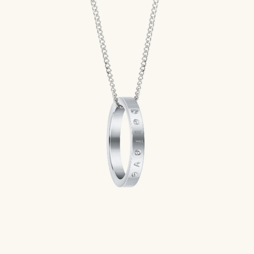 Believe (shiny) fidget ring necklace - Image 10
