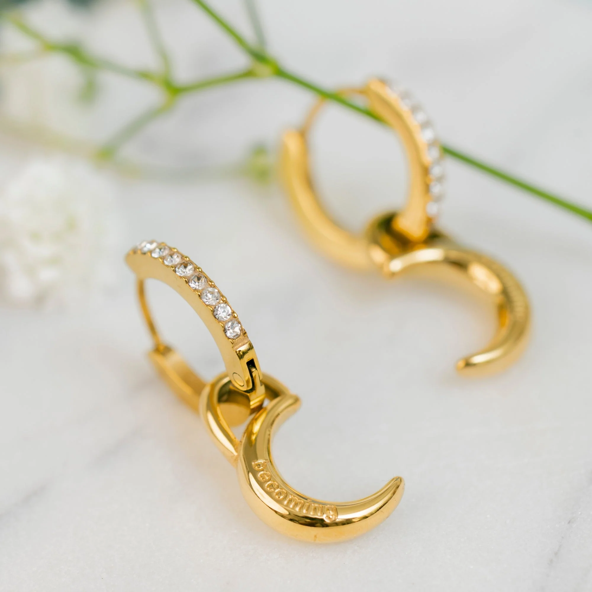 Crescent Moon Earring Charms - Image 6