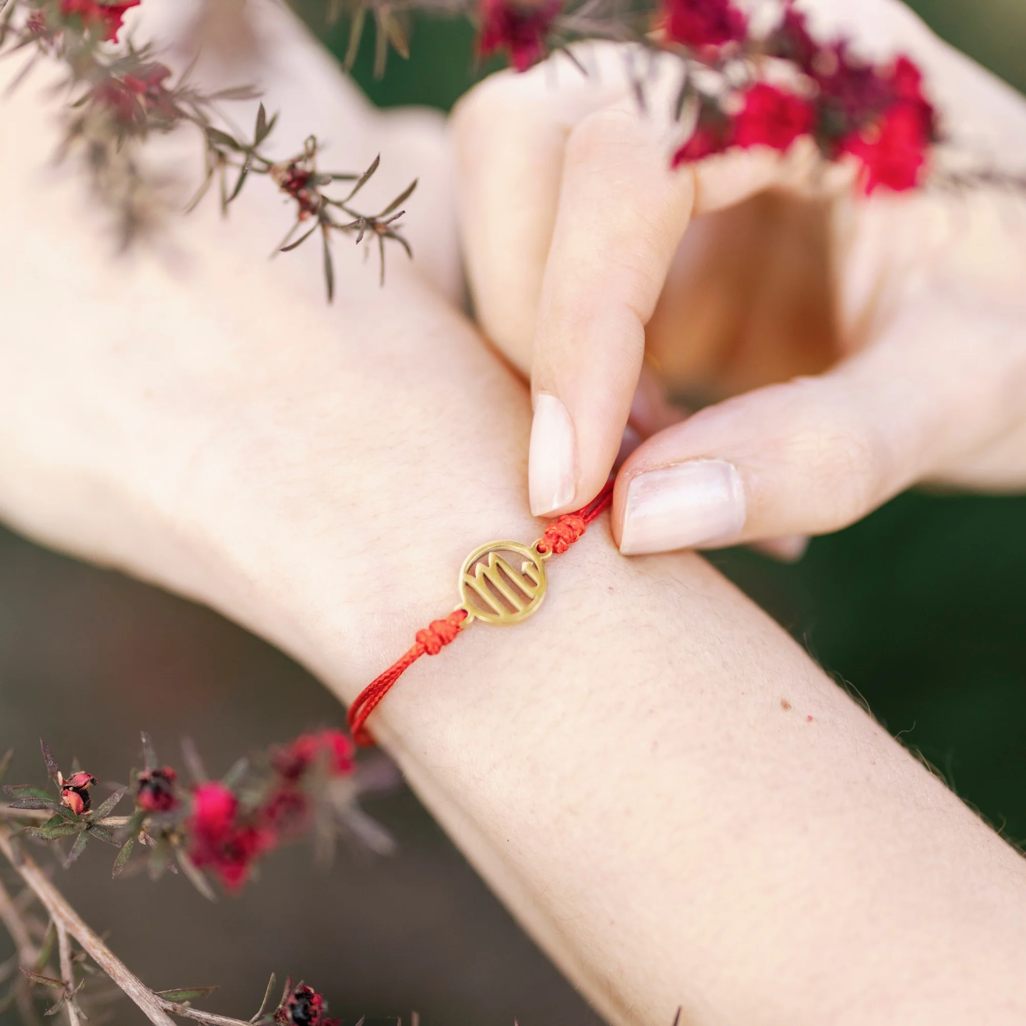 Scorpio Zodiac Thread Bracelet - Image 5