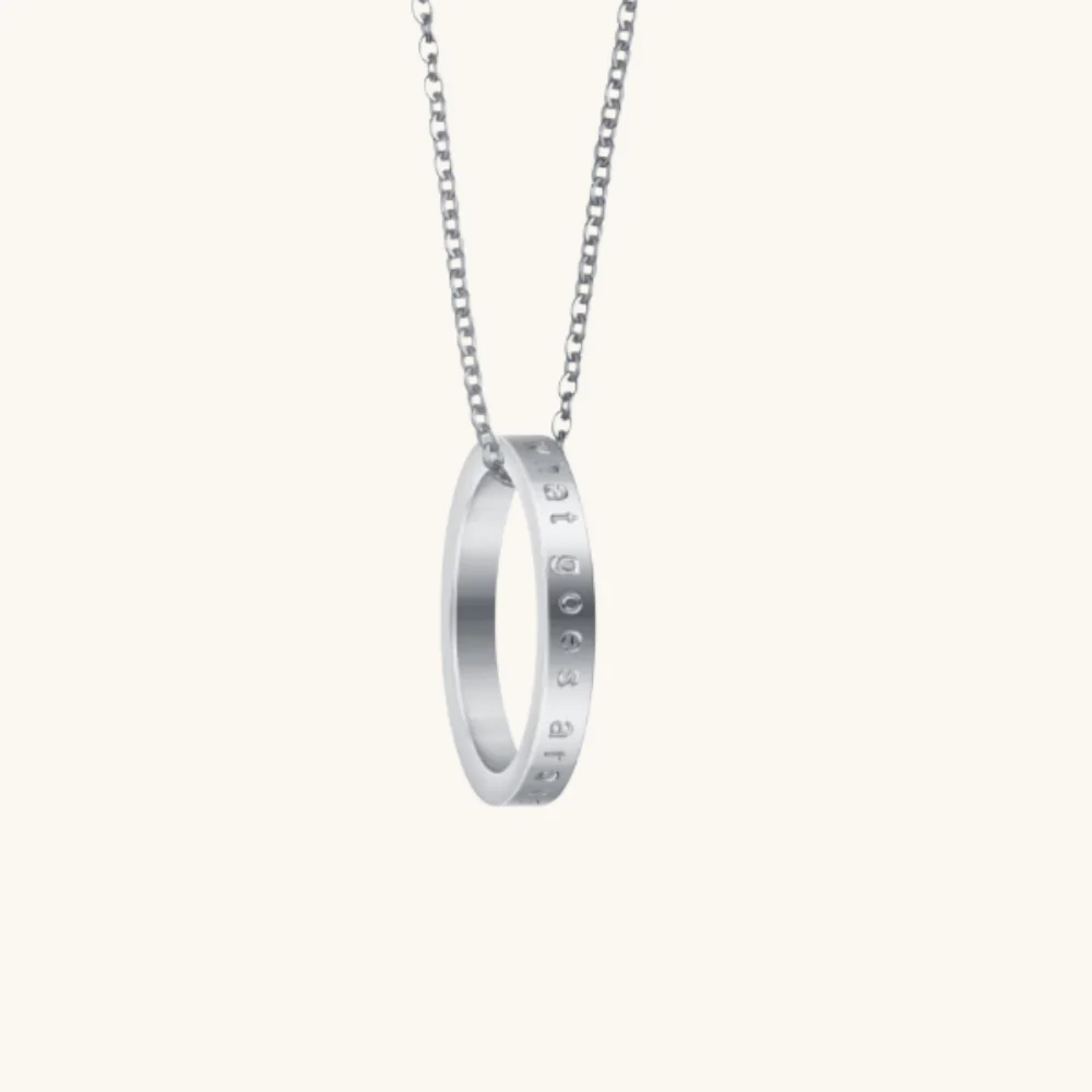 What Goes Around, Comes Around (shiny) fidget ring necklace - Image 11